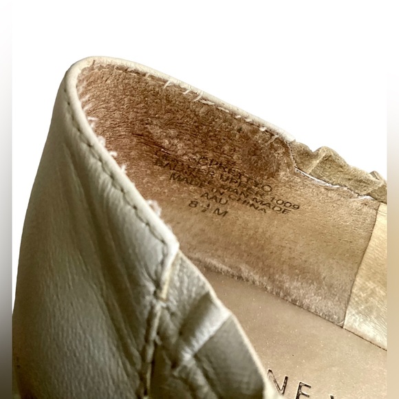 Nine West Leather Flats Beige Mt Dusk Pear Soprettyo Size 8.5 Shoes - Picture 9 of 13